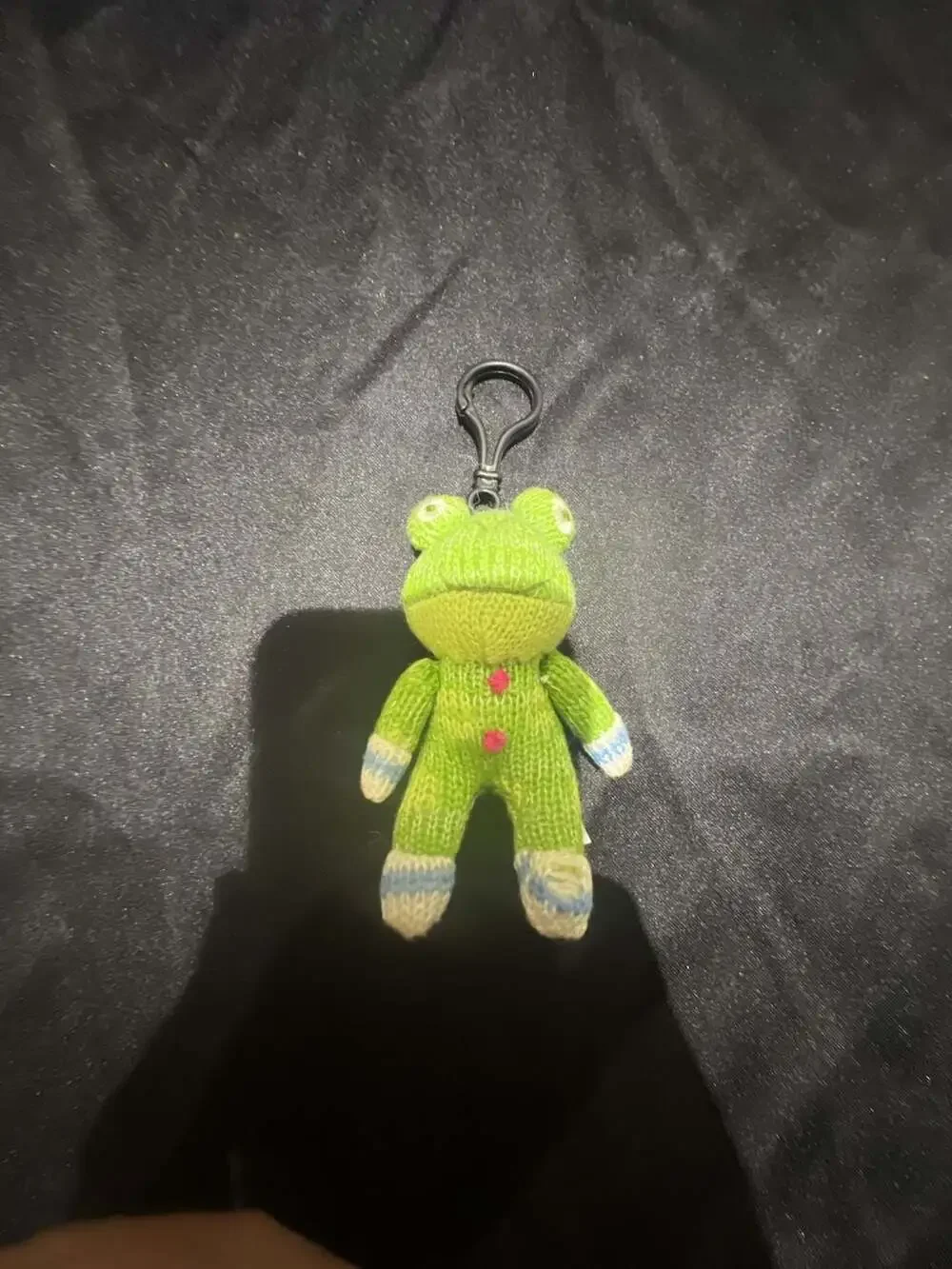 Midwest-CBK 2010 Knitted Green Frog Plush Keychain
